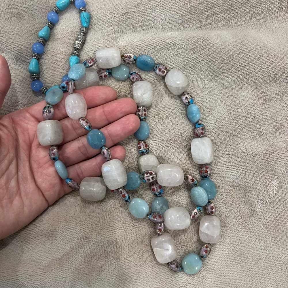 Natural stone neckless & bracelet